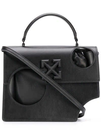Off-white Jitney 2.8 Black Leather Handbag