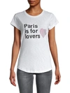 ZADIG & VOLTAIRE PARIS IS FOR LOVERS GRAPHIC T-SHIRT,0400013085506