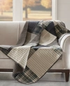 WOOLRICH PATCHWORK QUILTED THROW, 50" X 70"