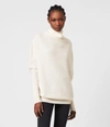 Allsaints Women's Ridley Wool-cashmere Blend Jumper In Chalk White