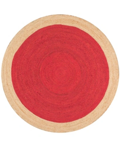 Nuloom Eleonora 6' X 6' Round Area Rug In Red