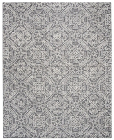 SAFAVIEH ABSTRACT 522 GRAY AND IVORY 9' X 12' AREA RUG