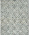 SAFAVIEH ABSTRACT 201 BLUE AND GRAY 9' X 12' AREA RUG