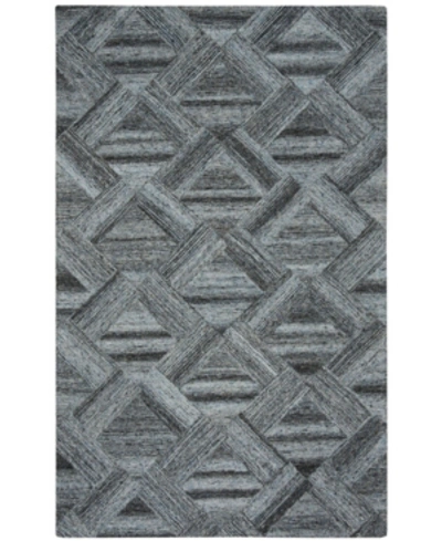 Safavieh Abstract 607 Blue And Black 6' X 9' Area Rug