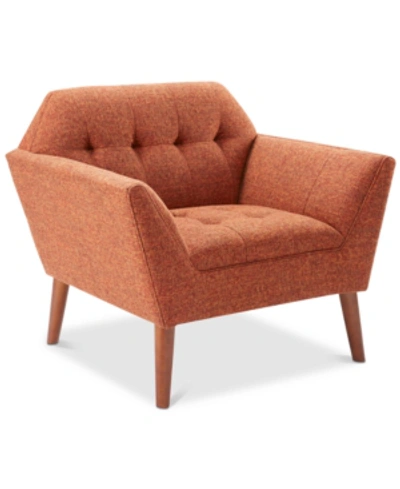 Furniture Newport Tufted Lounge Chair In Orange