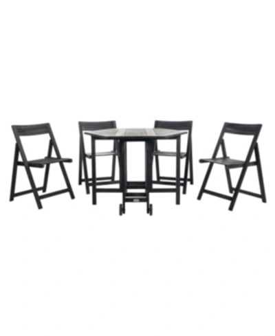 Safavieh Kerman Outdoor Dining Set In Black