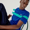 Lacoste Men's Sport Colorblock Breathable Piqué Tennis T-shirt In Blue,white,green,black