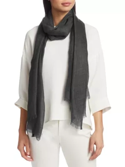 Loro Piana Women's Silk & Cashmere Stole In Grey