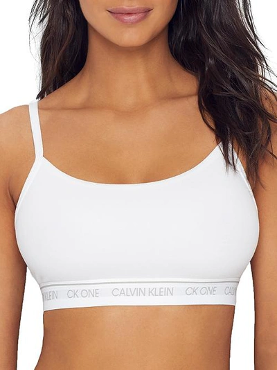 Calvin Klein Ck One Cotton Bralette In White