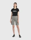 OFF-WHITE HOUNDSTOOTH FORMAL SHORTS
