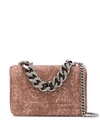 CASADEI FLORAL EMBROIDERY SHOULDER BAG