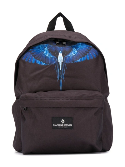 Marcelo Burlon County Of Milan Mittelgrosser Teen Rucksack In Black