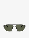 Ray Ban Rb3663 Metal Aviator-frame Sunglasses In Grey