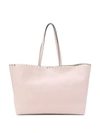 VALENTINO GARAVANI ROCKSTUD LEATHER TOTE BAG