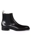 Alfred Dunhill Kensington Leather Chelsea Boots In Black
