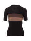 FENDI FENDI WOMEN'S BLACK SILK TOP,FZX556ABWTF0GME 38