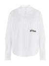 PALM ANGELS PALM ANGELS WOMEN'S WHITE COTTON SHIRT,PWGA041F20JER0010110 40