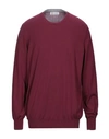 BRUNELLO CUCINELLI BRUNELLO CUCINELLI MAN SWEATER GARNET SIZE 36 COTTON,39920034SV 6