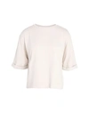 8 By Yoox T-shirts In Beige