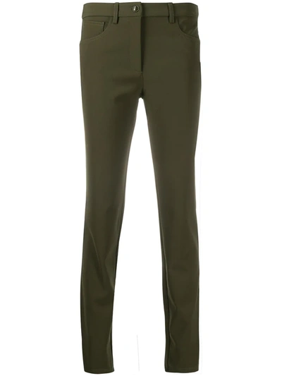 Boutique Moschino Straight-leg Trousers In Green