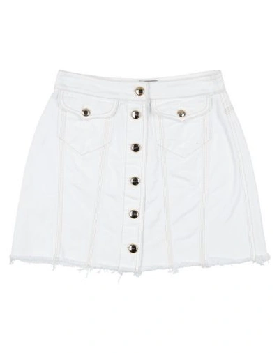 Versace Jeans Couture Denim Skirts In White