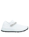 Jimmy Choo Verona Crystal Embellished Knit Sneaker In White