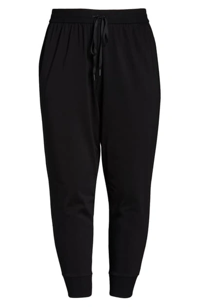 Eileen Fisher Drawstring Organic Stretch Cotton Joggers In Black