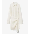 PROENZA SCHOULER WHITE LABEL Linen Blend Long Sleeve Wrap Dress