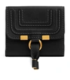 CHLOÉ LEATHER MARCIE SQUARE WALLET,15905673