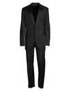 Hugo Boss Slim-fit Virgin Wool Tuxedo In Black