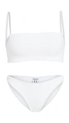 Hunza G Gigi High-leg Crinkle-jersey Bikini In White