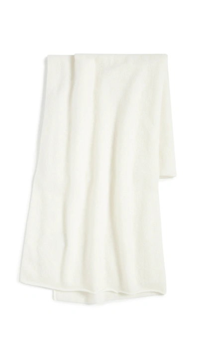 Naadam Knit Cashmere Wrap / Throw In White