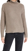 AUTUMN CASHMERE RIBBED BOXY MOCK NECK,AUTUM45171