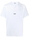 Msgm Logo Print T-shirt In White
