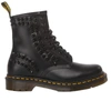 DR. MARTENS' DR. MARTENS WOMEN'S BLACK LEATHER ANKLE BOOTS,MI601 41