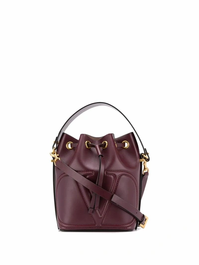 Valentino Garavani Women's Burgundy Leather Handbag