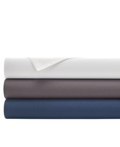 Kenneth Cole Closeout!  New York Micro Twill Queen Sheet Set Bedding In Navy