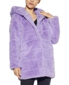 Apparis Jill Hooded Faux-fur Coat, Created For Macy's In Lavendar