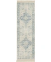 Surya Zainab Zai-2300 Mist 2'6" X 8' Runner Area Rug In Mist