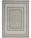 Nourison Key Largo Klg02 Silver 4' X 6' Outdoor Area Rug In Silver
