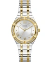 Guess Women's Two-tone Stainless Steel Bracelet Watch 36mm In Two-tone
