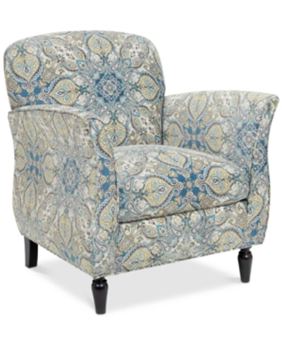 Furniture Maverick Accent Chair In Blue Multi