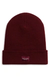 Rag & Bone Addison Merino Wool Beanie In Wine