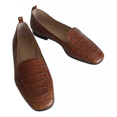 Pre-owned Dear Frances Brown Leather Flats
