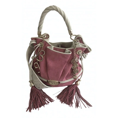 Pre-owned Lancel Brigitte Bardot Pink Velvet Handbag