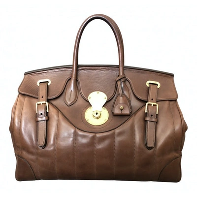 Pre-owned Ralph Lauren Brown Leather Handbag