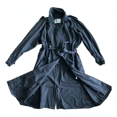 Pre-owned Toga Trenchcoat In Black