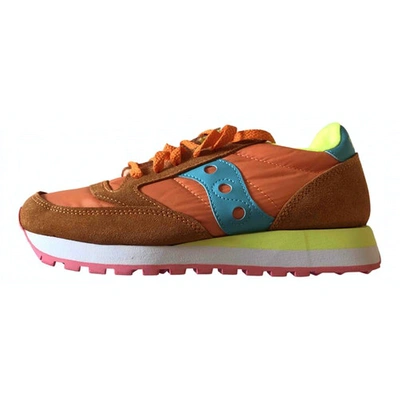 Pre-owned Saucony Orange Cloth Trainers