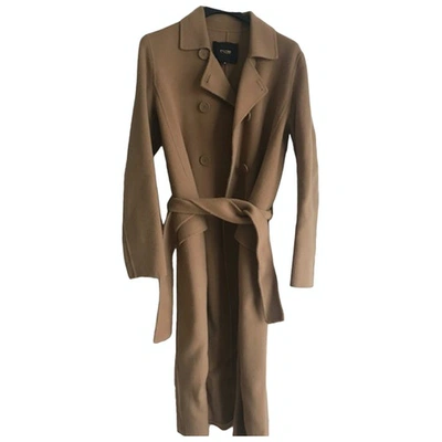 Pre-owned Maje Camel Wool Coat
