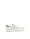 DATE D.A.T.E. MEN'S WHITE LEATHER SNEAKERS,SNEAKERSHILLOWVINTAGEWHT 43